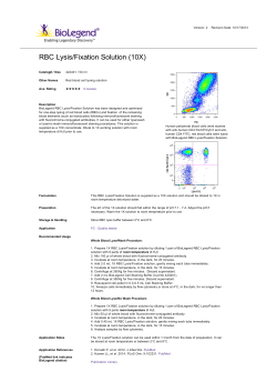 RBC Lysis/Fixation Solution (10X)