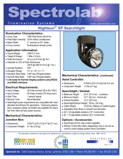 Data Sheets - Spectrolab
