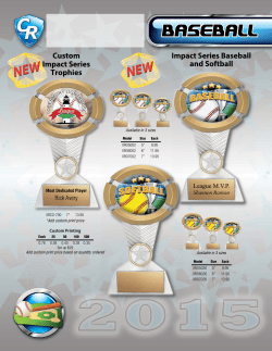 Impact Series Baseball and Softball Custom Impact