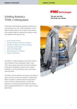 Schilling Robotics TITAN 4 Manipulator