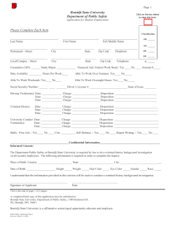 Public Safety Application - Bemidji State University
