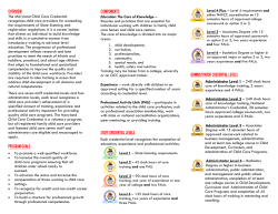 COMPONENTS - Early Childhood Development