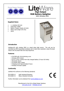 GDS LiteWare HO Manual - Stage Lighting Services
