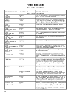 forest herbicides