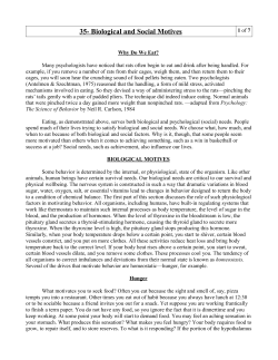 35- Biological and Social Motives