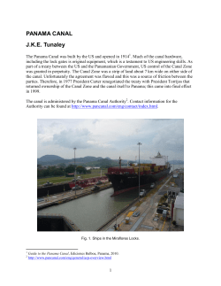 Panama Canal - london research and development corporation