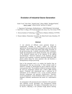 Evolution of Industrial Ozone Generation