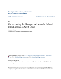Understanding the Thoughts and Attitudes Related to Participation