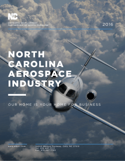 Aerospace - Economic Development Partnership of North Carolina