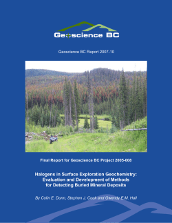 Halogens in Surface Exploration Geochemistry: Evaluation and