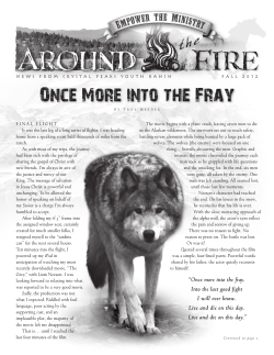 Once More into the Fray - Crystal Peaks Youth Ranch