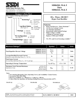 SDR622MDB - Solid State Devices, Inc.