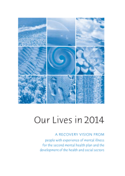 Our Lives in 2014 - Mental Health Foundation of New Zealand