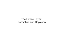 The Ozone Layer: Formation and Depletion