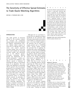The Sensitivity of Effective Spread Estimates to Trade&ndash;Quote