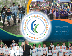 2012 Annual Report - The Community Foundation for Monterey