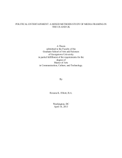 POLITICAL ENTERTAINMENT: A MIXED METHODS