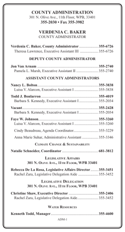 COUNTY ADMINISTRATION