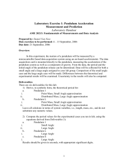 Pendulum Period Determination