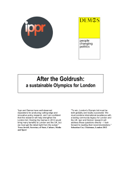 After the Goldrush: