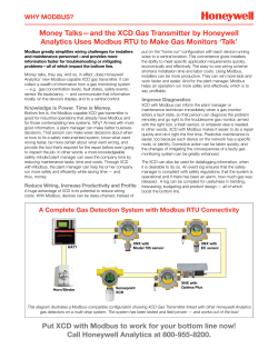 Money Talks&mdash;and the XCD Gas Transmitter by Honeywell Analytics