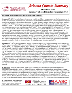 November - Arizona State Climate Office