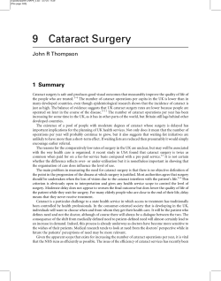 Cataract - University of Birmingham