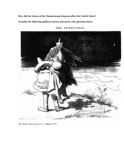 How did the release of the Zimmermann telegram affect the United