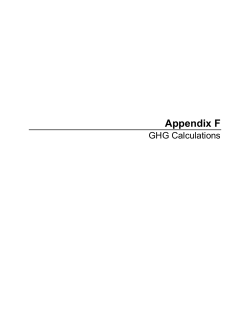 Appendix F-GHG Calculations
