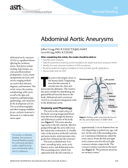 Abdominal Aortic Aneurysms - American Society of Radiologic