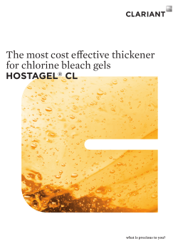 The most cost effective thickener for chlorine bleach gels
