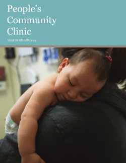 2014 Annual Report - People`s Community Clinic