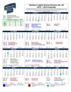 Nort hern Lig 201 ghts Sch 13 &ndash; 2014 hool Div 4