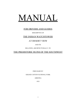 PROTOTYPES of THE INDIAN WATCHTOWER at DESERT VIEW