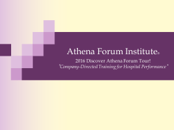 Athena Forum Institute&reg;