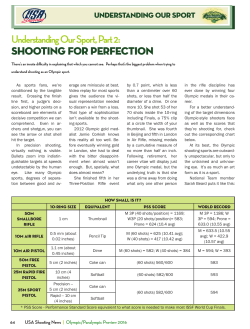 Understanding Our Sport, Part 2: SHOOTING FOR