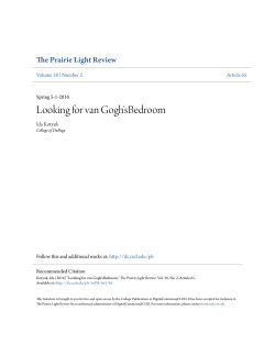 Looking for van Gogh`sBedroom - DigitalCommons@COD