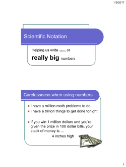 Scientific Notation - Solon City Schools
