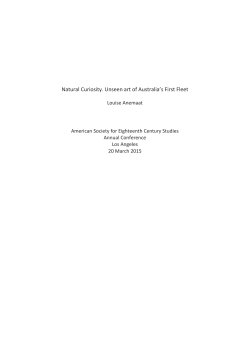 Natural Curiosity. Unseen art of Australia`s First Fleet