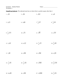Radical Packet