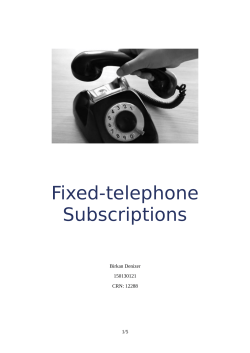 Fixed-telephone Subscriptions
