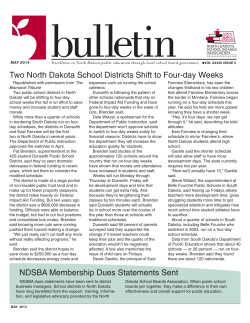 May 2014 - North Dakota School Boards Association