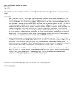 AP World History Film Project