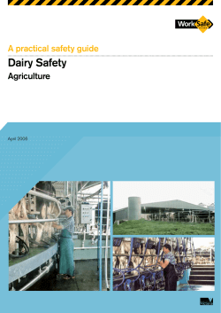 Dairy Safety - WorkSafe Victoria