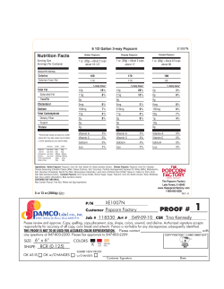 Nutrition Facts XE1007N