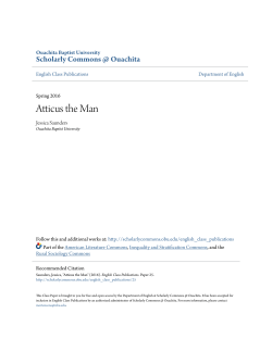 Atticus the Man - Scholarly Commons @ Ouachita