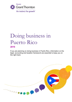 Doing business in Puerto Rico - Kevane Grant Thornton Puerto