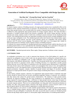 Generation of Artificial Earthquake Wave Compatible with Design