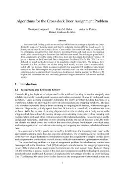 Algorithms for the Cross-dock Door Assignment Problem