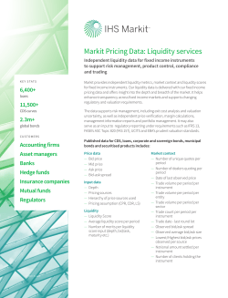 Markit Pricing Data: Liquidity services